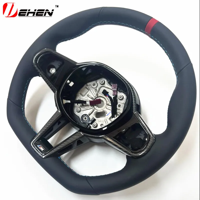 Carbon Fiber Steering Wheel For BMW New 5 6 7 8 series G01 G02 G05 G06 G07 G30 G32 Lerther Old Upgrade New 2025 M4 Customized