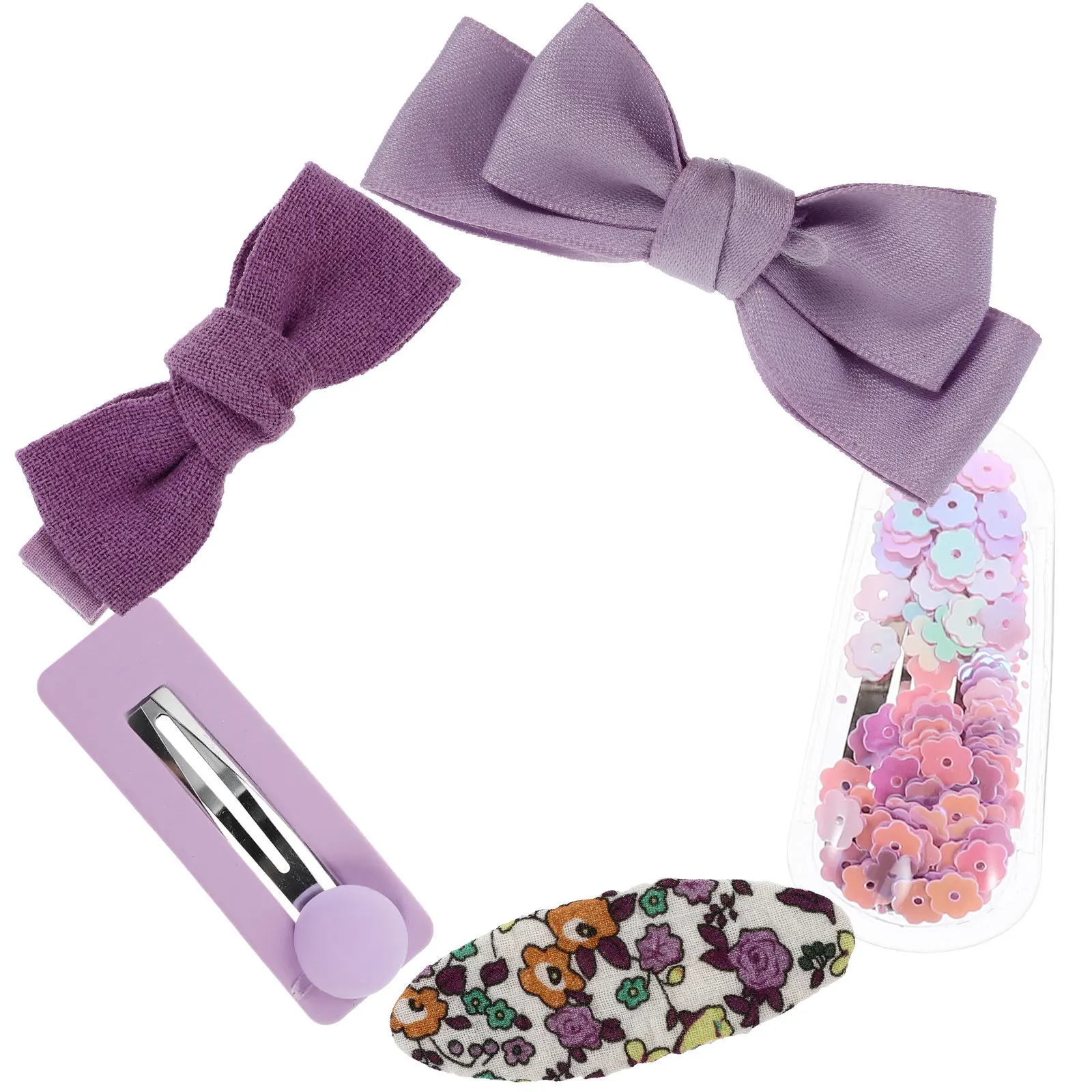 

Набор из 5 заколок для волос с бантиками, очаровательные мультяшные заколки для женщин, аксессуары для волос, для рождественских вечеринок и сценических выступлений