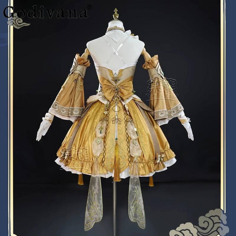 Women Hero Cos Role Play Dress Set Sword Net 3 Party Cosplay Costume Female Lolita Dress for Halloweens Christmas