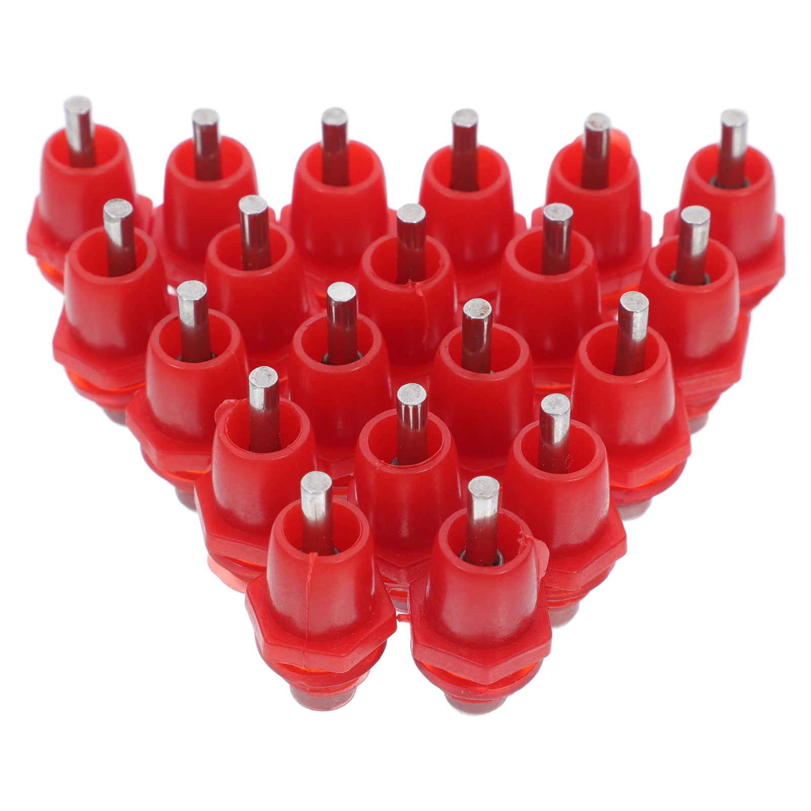 

20 Pcs Chicken Waterer Nipples Drinking Spout Automatic Heated Poultry System Red Suitable for Chickens Ducks Wild
