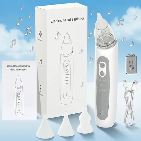 2025 New Pattern Baby Electric Nasal Aspirator Charging Version Newborn Baby Nasal Aspirator Suck Out Prevent Nasal Congestion