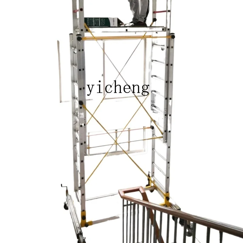 

ZF Aluminum Alloy Scaffolding Lift Folding Mobile Engineering Ladder Aerial Work