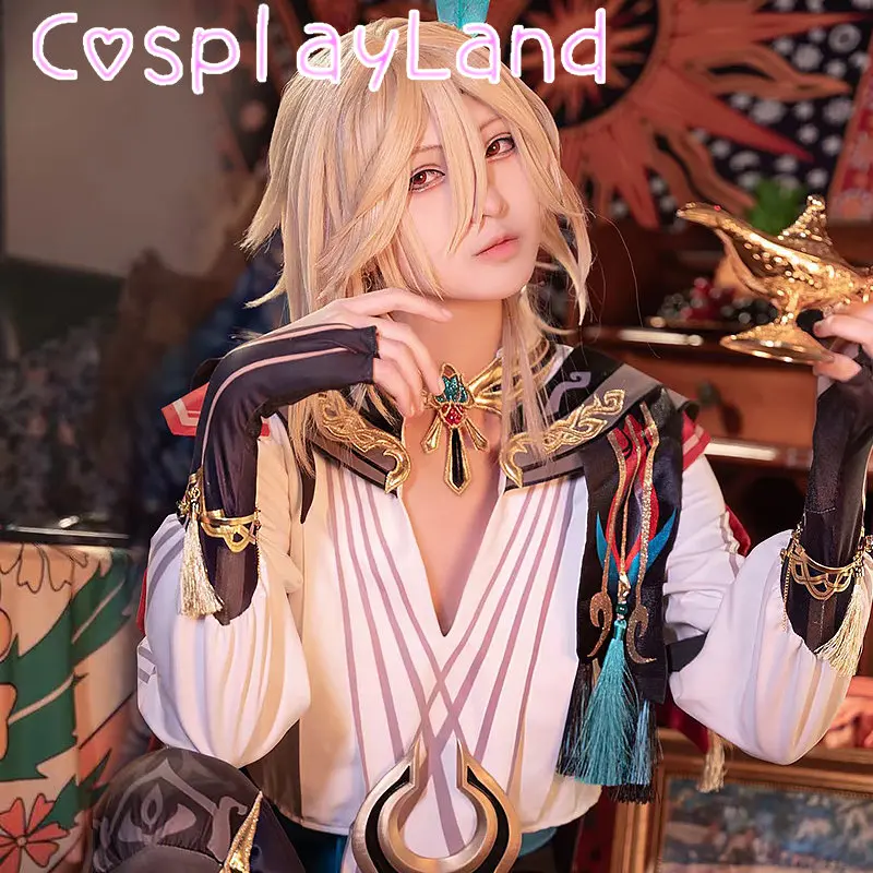 PRE-SALE kaveh cosplay jogo genshin impacto kaveh traje cosplay masculino terno de halloween rpg conjunto completo com acessórios