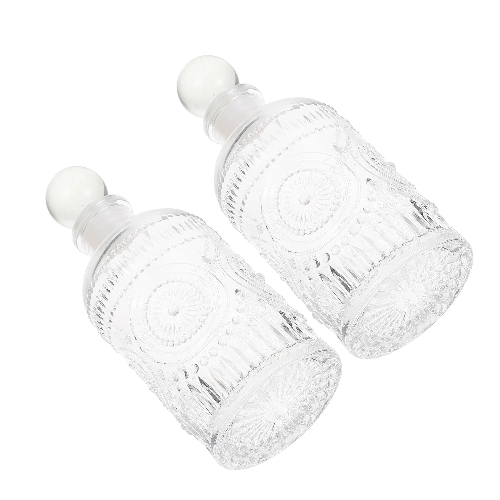 

2Pcs 200Ml Scent Diffuser Bottles Premium Glass Aromatherapy Container for Room Fragrance Decorative Desktop Use Reusable