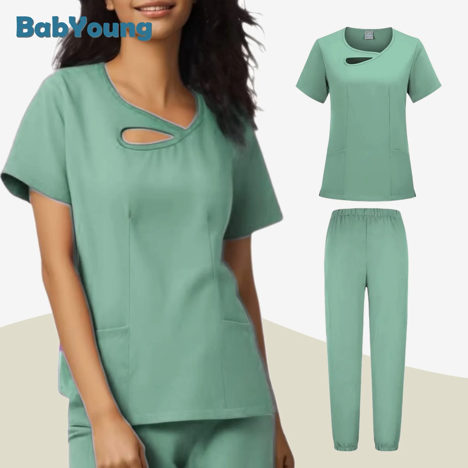 

Multicolor Unisex Phary Nurse Uniform Hospital Doctor Workwear Dental Surgery Women Scrubs Medical Uniforms