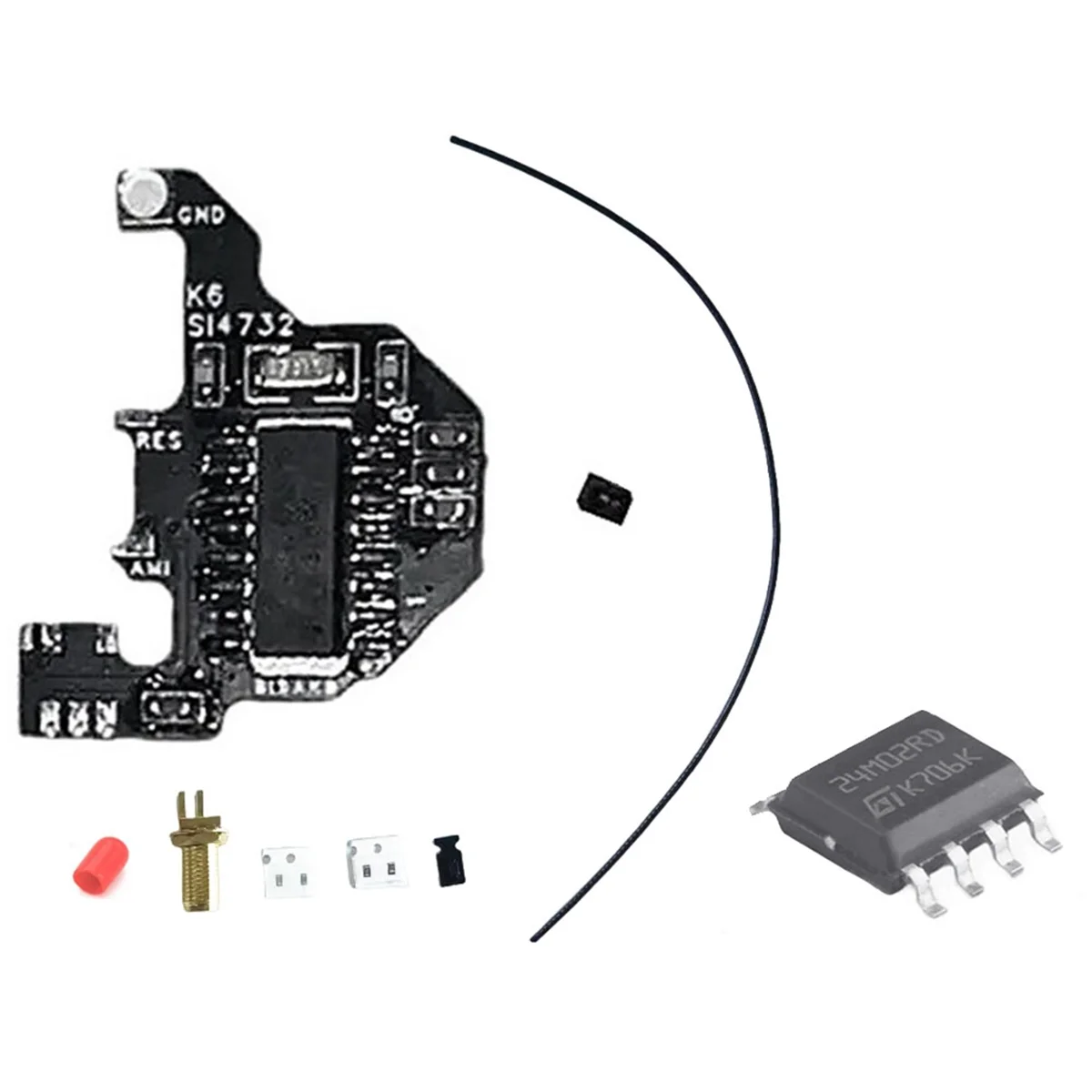 

SI4732 Radio Module+2M Expansion Chip for Quansheng UVK5/UVK6 DIY Shortwave Modification Module Dual Antenna Solution