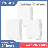 Aqara Smart Wall Switch D1 ZigBee Wireless Key Light Remote Control Zero Line Fire Wire With /NO Neutral Switches Mi Home