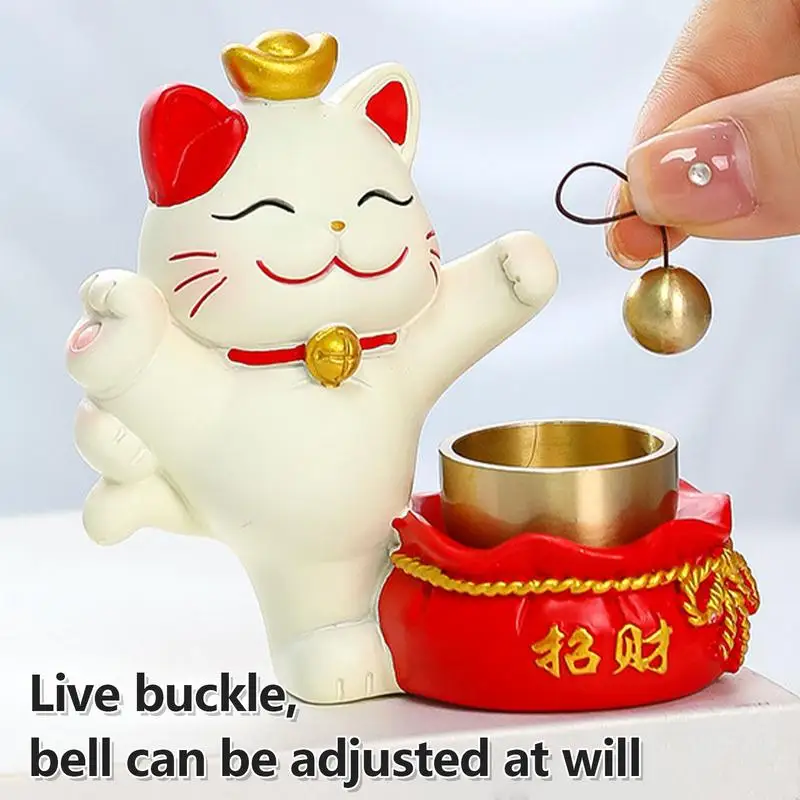 Shopkeepers Bell Wind Chime Cute Lucky Cat Doorbell Japanese Bell