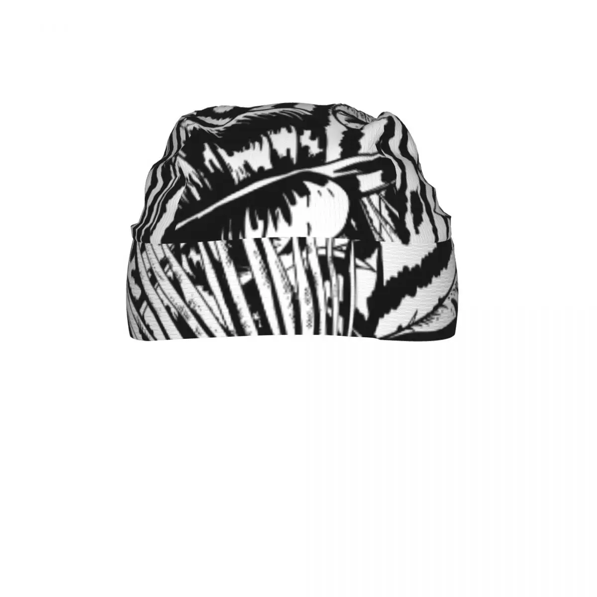 Quick-drying Bandana Sun Protection Headscarf Tropical Leaves Zebra Exotic Natural Black Pattern Sport Running Cycling Cap