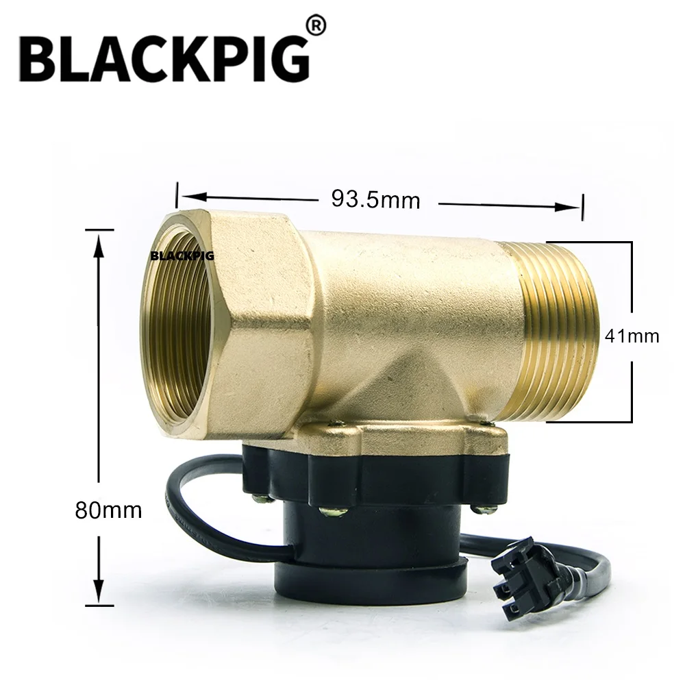 1 Inch to 1 inch HT-800 HT-801 1.2 inch Full Copper Water Flow Sensor Switch Booster Circulation Pump Pressure Control Valve