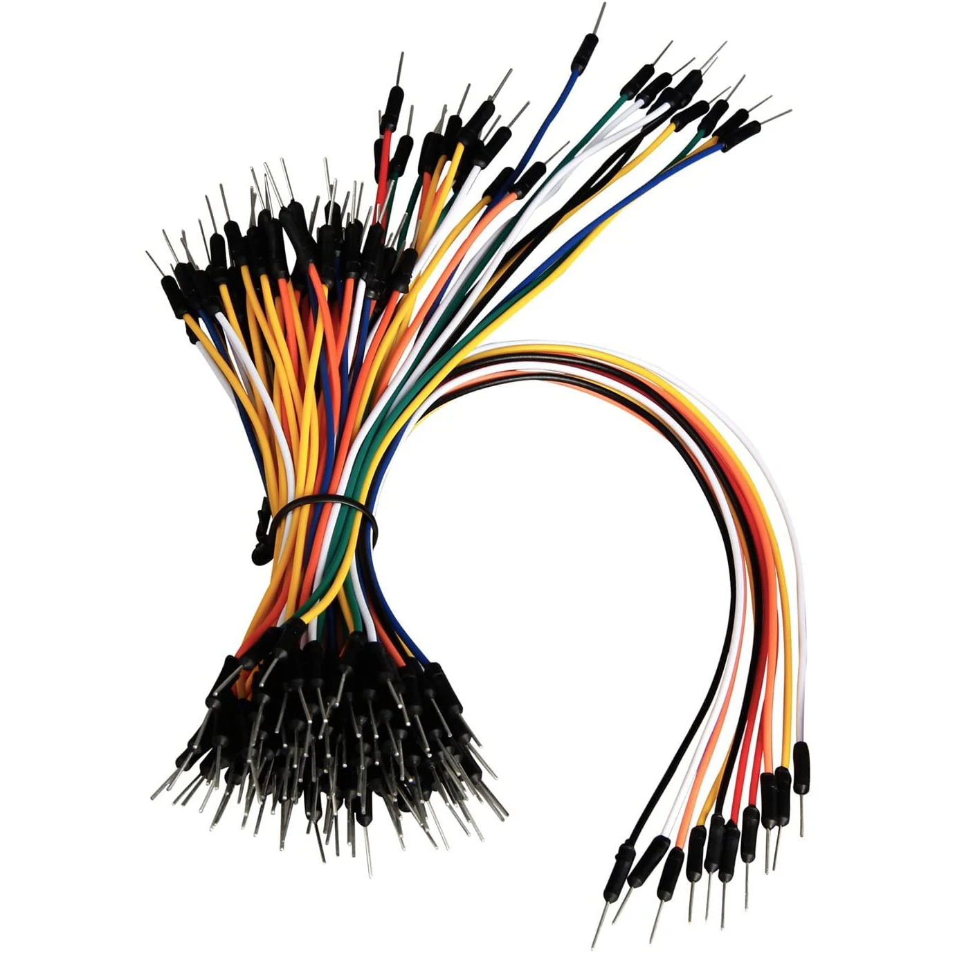 65pcs Assorted Multicoloured Solderless Wires Flexible Breadboard Jumper Wires Male to Male