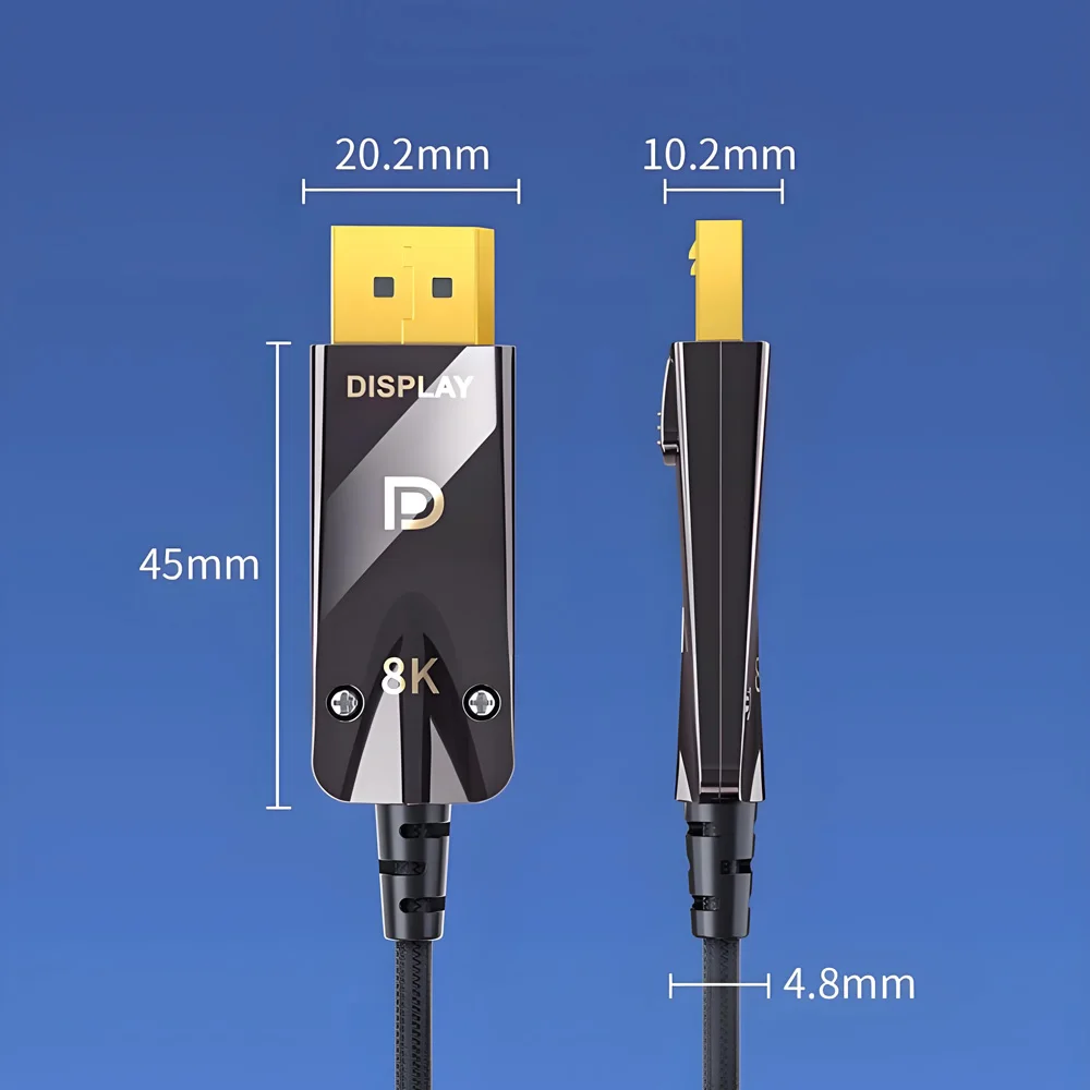 16K 광섬유 디스플레이포트 2.1 케이블 DP2.1은 77.4Gbps 16K@60Hz HDR 3D ARC 디스플레이 포트 2.1 코드를 지원하여 게임 모니터에…