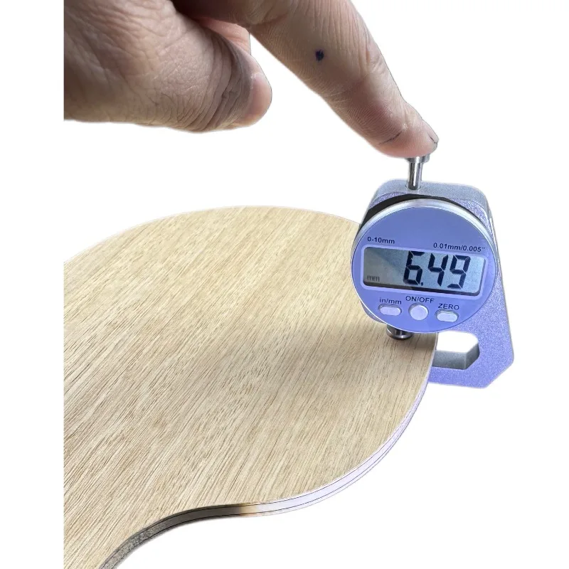 Fotografia 7: Raquete de Tênis de Mesa Profissional de Madeira de 7 Camadas com Lâmina de Carbono, Camada Superior de Limba e Núcleo de Ayous, para Montagem DIY, com Cabo FL/CS