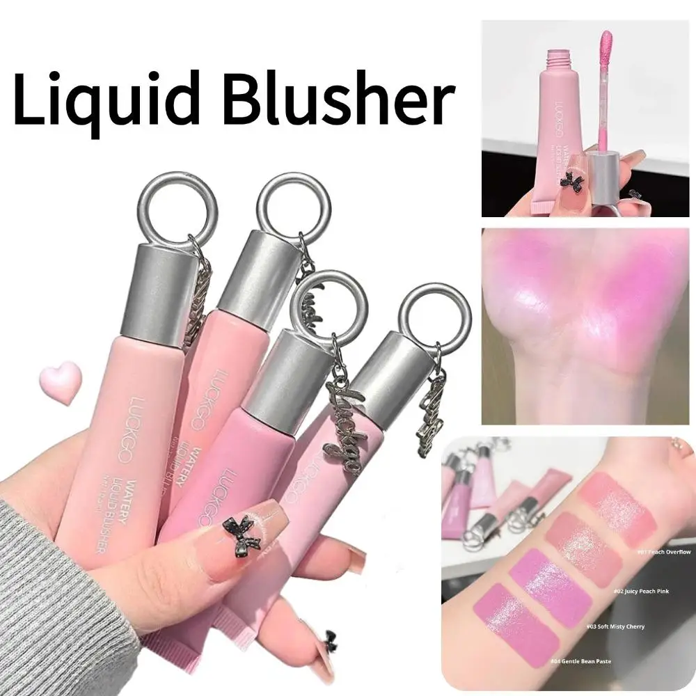 Moisturizing Liquid Blusher Mirror Blush Liquid Makeup Water Light Cheek Brighten Face Contour Rouge Cosmetics Tools For Girls