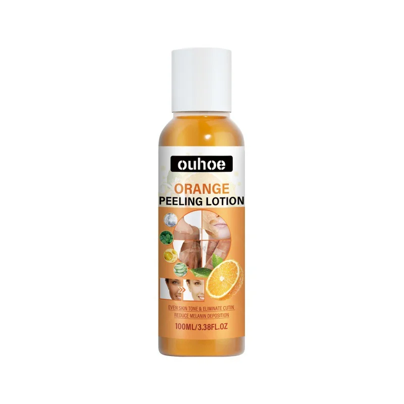 Orange Peeling Lotion for Dark Skin Bleaching Exfoliating Removes Dead Skin Cleaning Moisturizing Brightening Strong Peeling Oil