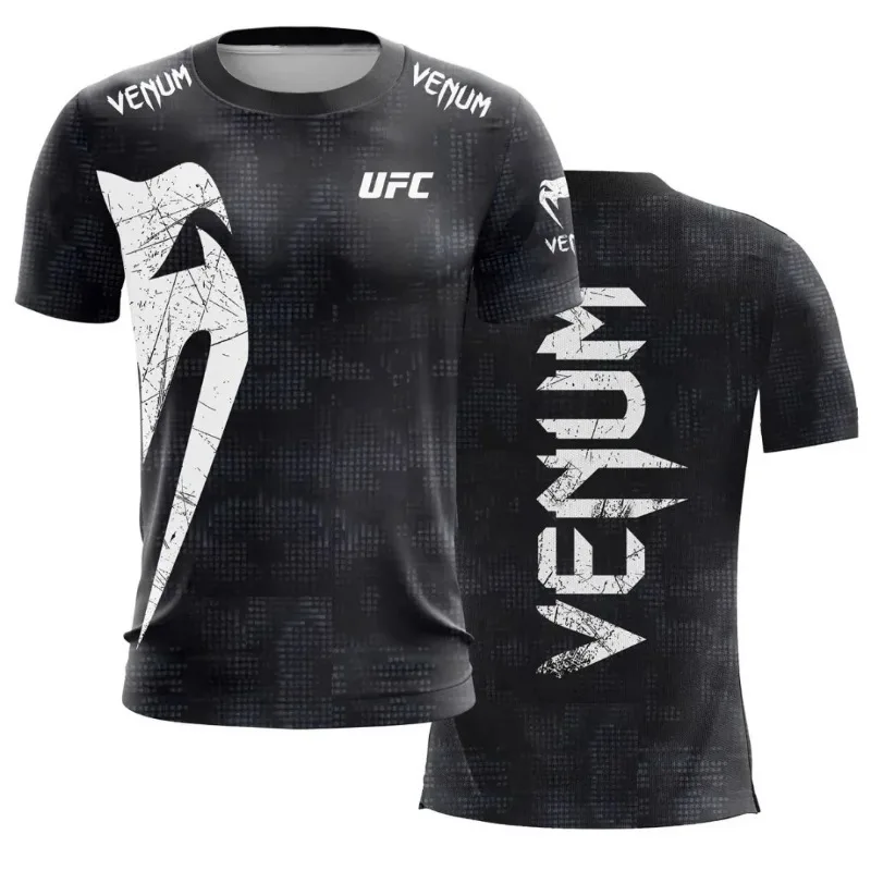 T-shirt pour homme UFC Boxing Fighting Competition, tendance, séchage rapide, décontracté, respirant, col rond, manches courtes, vente chaude de l'été