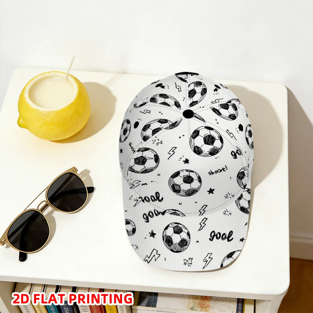 Soccer Balls And Symbols Breathable Soft Comfortable And Stylish for Ideal to Wear Outdoors While Perfect for Back to School