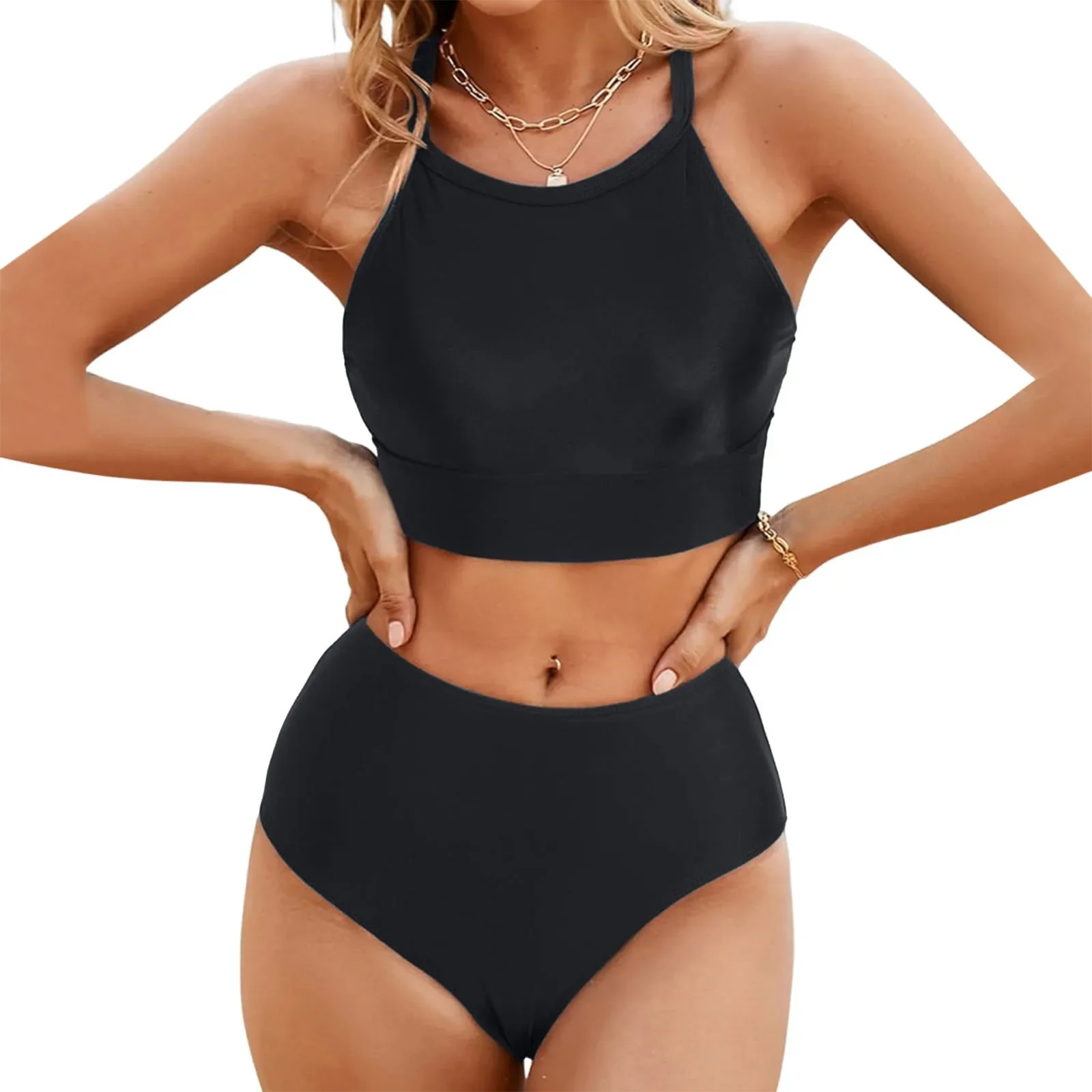 

Summer Swimsuit Women Sexy Bikini Set Women Full Coverage Shaping Swimsuits Women'S Bikinis With Tummy Control