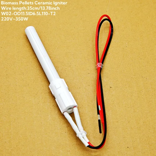 Imagen 2 del producto Encendedor cerámico 220V 350W, encendido rápido para accesorios de electrodomésticos encendedor de estufa de pellets 110mm