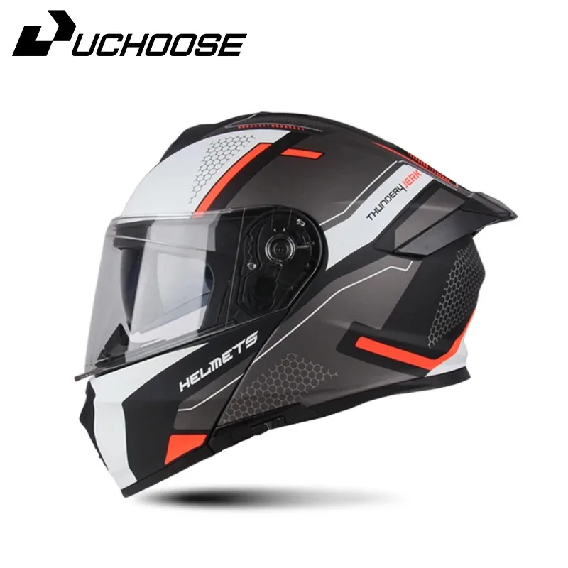 Best Selling Venom Uchoose Fashion Full Face Helmets Crash Motorbike Protective Gear Flip Up Helmet Motorcycle Double Sun Visor