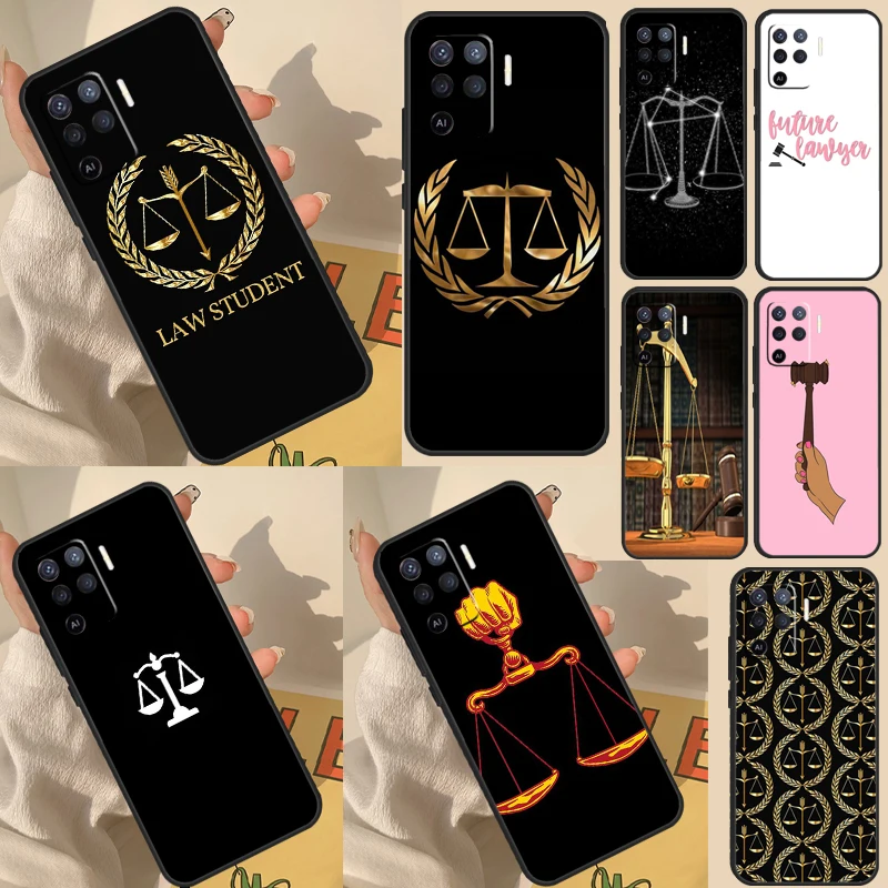 Law Lawyer Judge Justice Case For OPPO A57S A54 S A16 A76 A96 A5 A9 A31 A53 A15 A52 A72 A91 A74 A94 A17 A57 A77 Cover