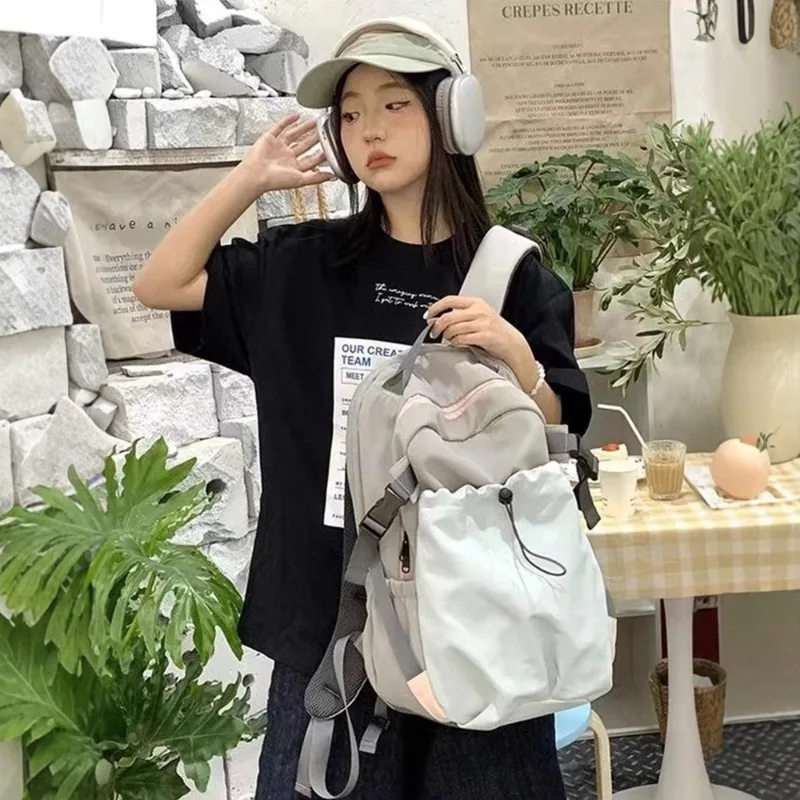 

New Retro Tooling Style Large Capacity Backpack Simple and Lightweight Travel Backpack Trendy Cool Versatile Backpack