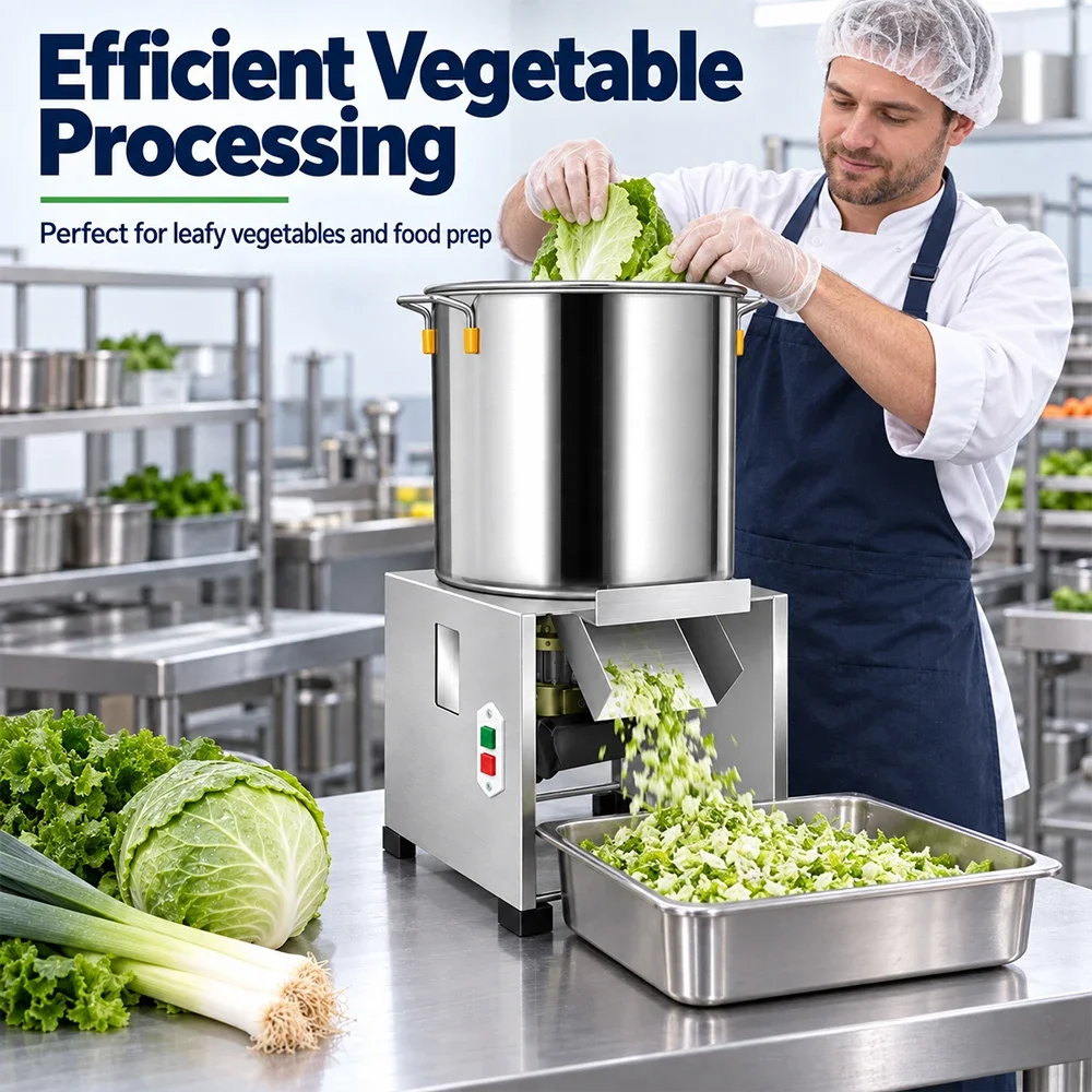 SIHAO Multifunctional Electric Vegetable Cutter Slicer 4/6 Blade Feed Grinder for Household Farm Animal Feed Making