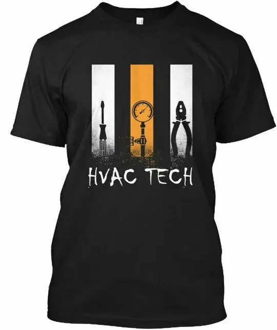 Proud Hvac Tech 2024 NEW Tees  y2k top New Summer Men Cotton Print T-Shirt