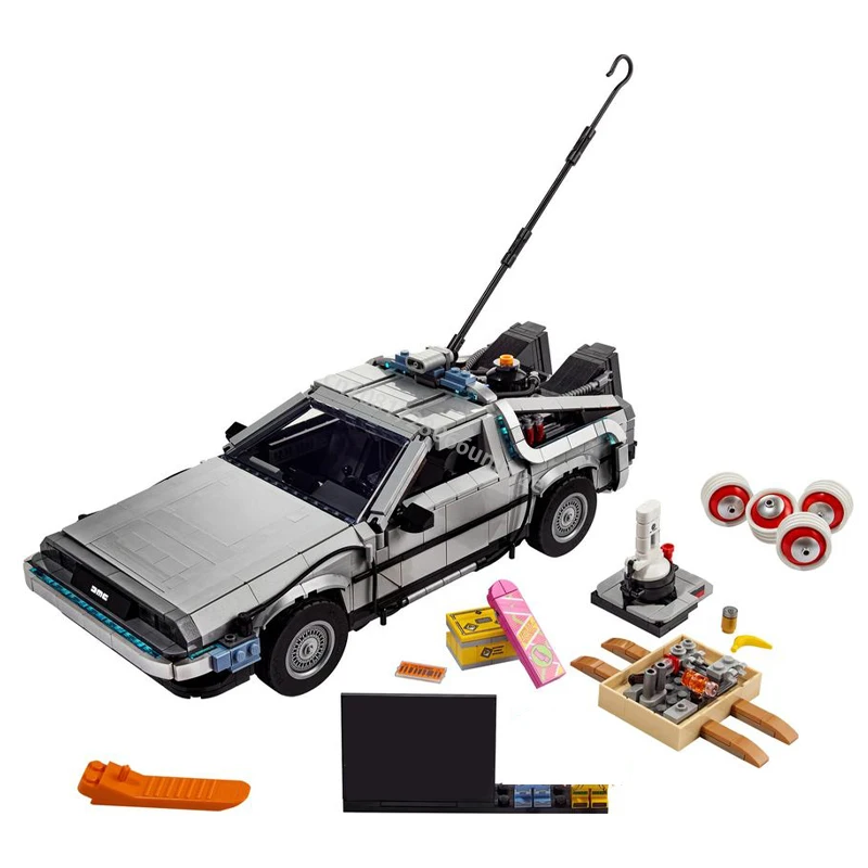 In Stock MOC Back to the Future II - DeLorean Time Machine Building Blocks 10220 T1 Camper Van Modified Bricks Cars DIY Toy Gift