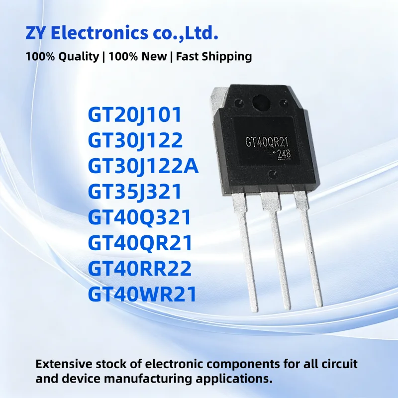5pcs Brand New GT20J101 GT30J122 GT30J122A GT35J321 GT40Q321 GT40QR21 GT40RR22 GT40WR21 TO-3P IGBT Transistor