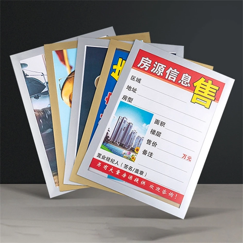 A4 Magnetic Self Adhesive Picture Photo Pocket Frames for Refrigerator Note Schedule Holder Document Poster Certificate