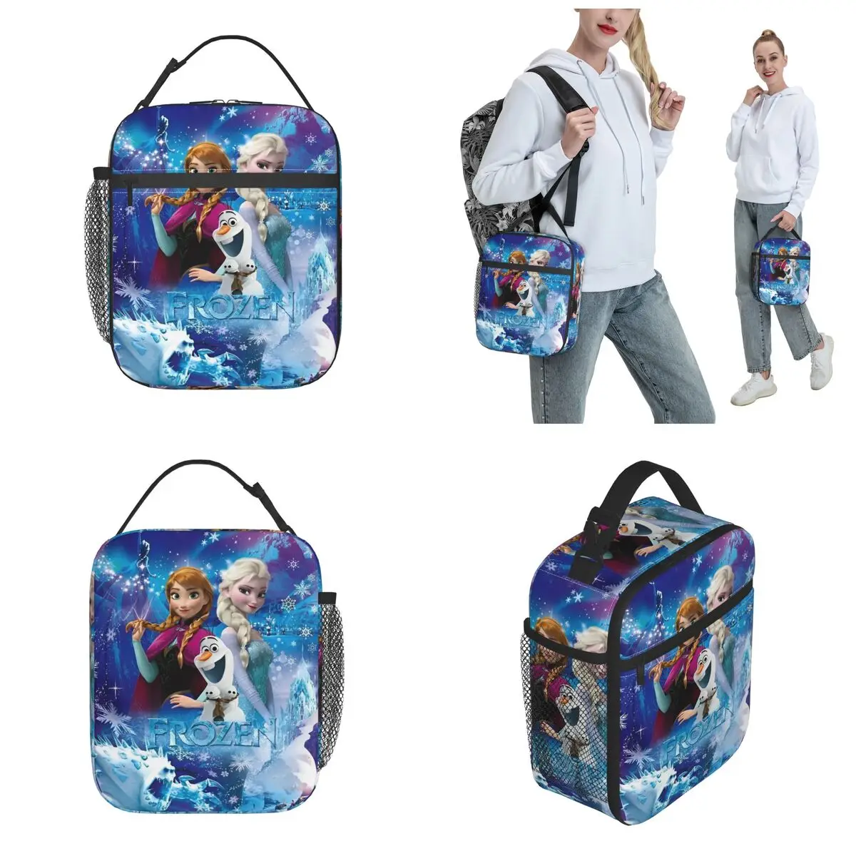 Insulated Lunch Boxes Frozen Princess Product Lunch Food Box Fashion Cooler Thermal Lunch Box For Picnic