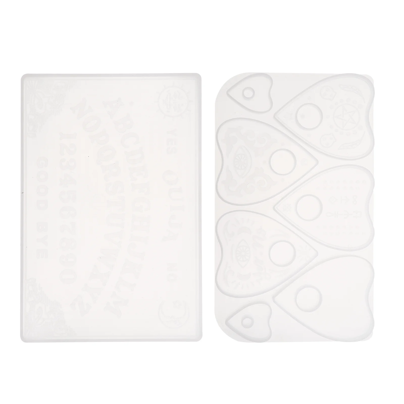 2 Pcs Epoxy Resin Constellation Ouija Board Mold Ice Block Soap Making Molds Silica Gel Cake Silicone