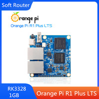 Orange Pi R1 Plus LTS Rockchip RK3328 1GB Dual Gigabit Ethernet Gateways OpenWrt LEDE Development Board Metal Shell Soft Routing