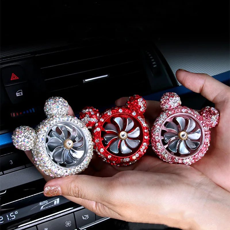 

Creative Bling Crystal Car Air Freshener Perfume Scent Fragrance Car Styling Interior Auto Accessories For Girl Ladies Women