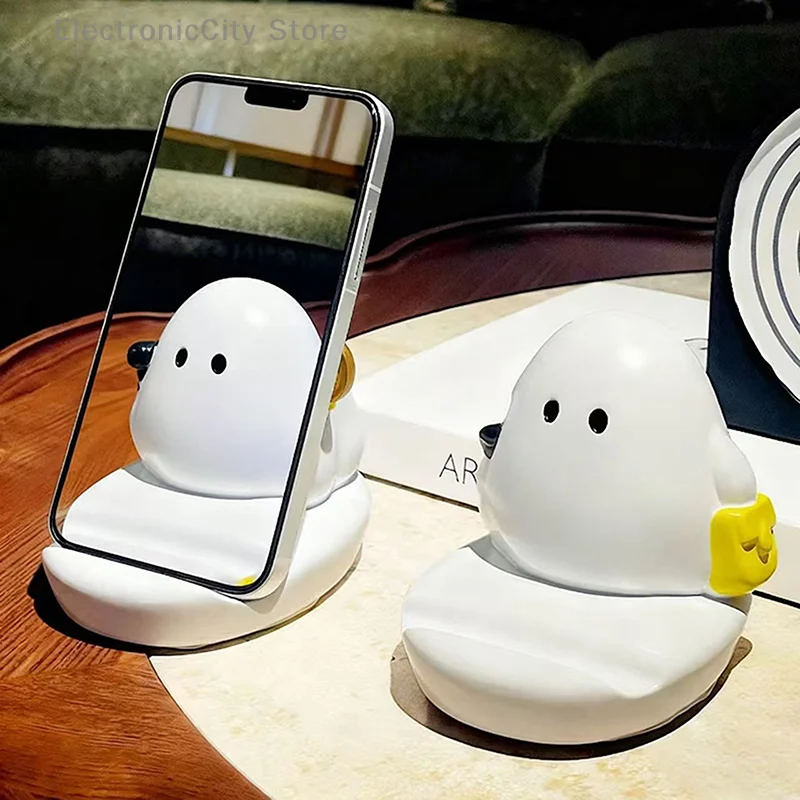 

Поддержка телефона для ленивого человека для просмотра телесериала, милый держатель для телефона с призраком для дома, гостиной, офисного стола, настольного хранения