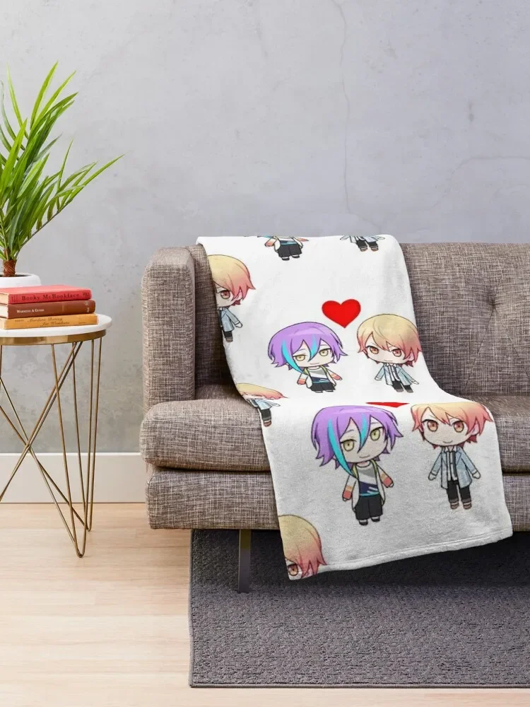 rui kamishiro tenma tsukasa in love project sekai ruikasa Throw Blanket Luxury St Sofa Quilt christmas gifts Blankets