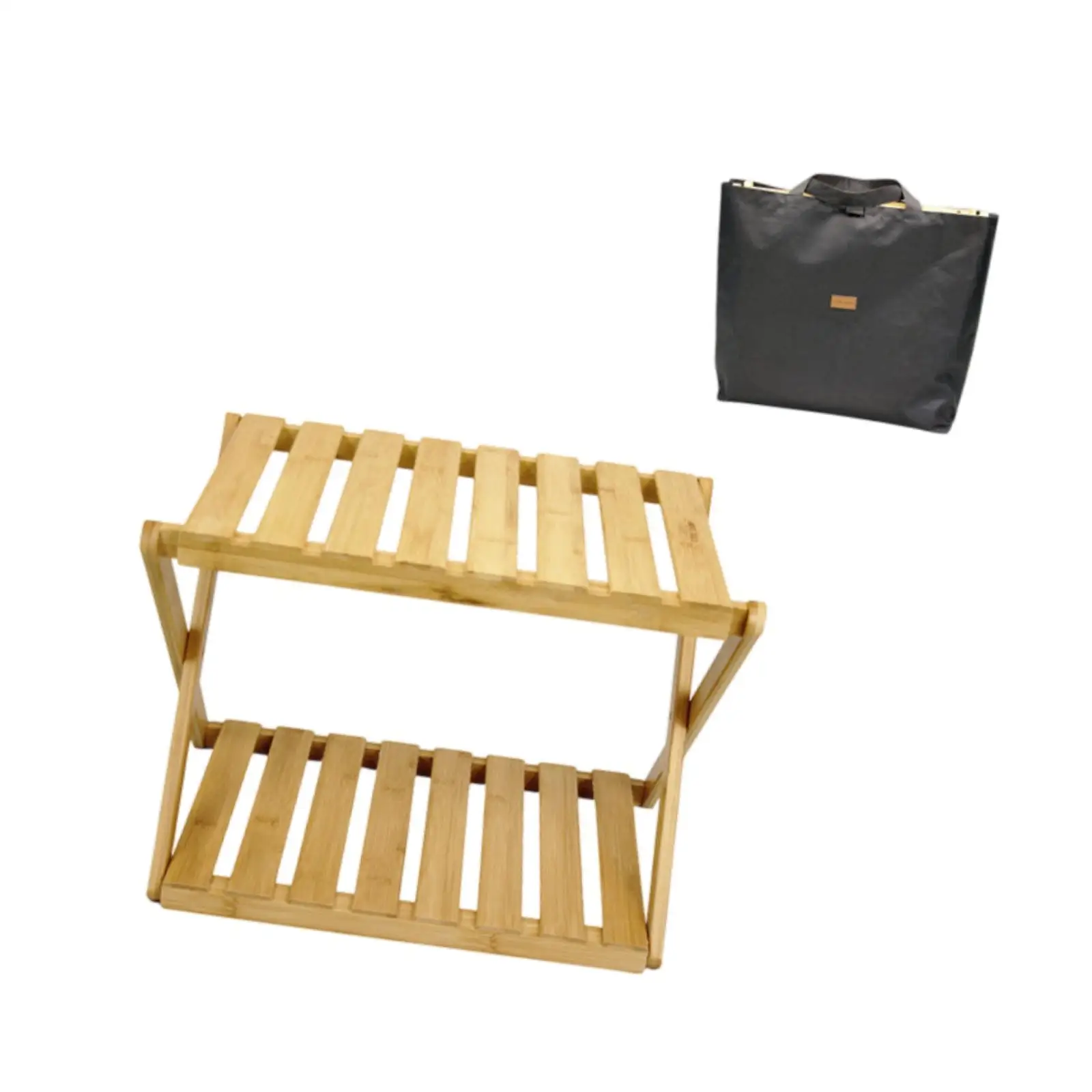 

Camping Storage Rack Foldable Compact Organizer for BBQ Household Backyard