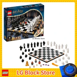 LEGO 76392 Harry Potter Hogwarts Wizard's Chess Building Set with 4 Minifigures Harry Potter, Hermione Games Sets (876 Pieces)