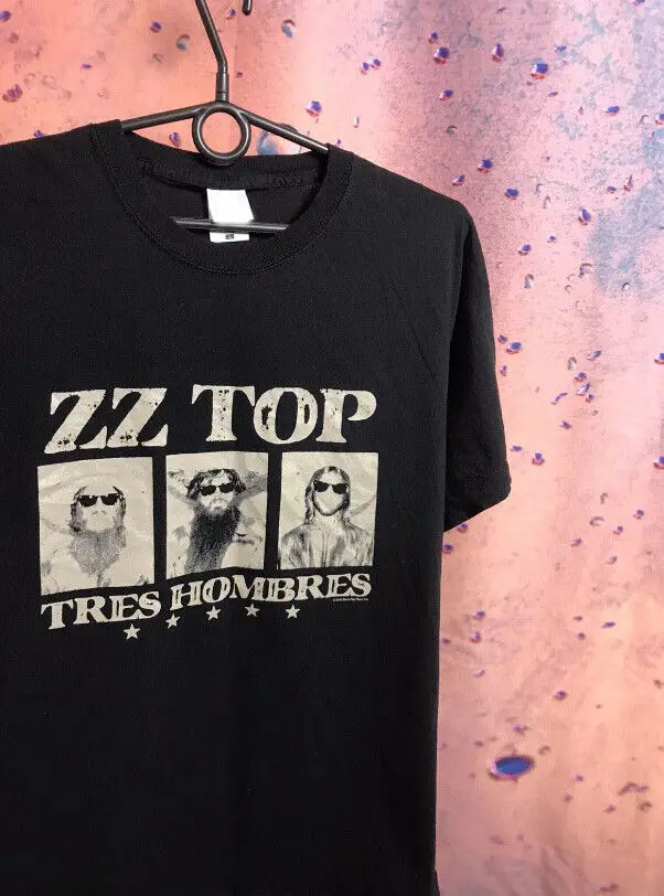 Remake ZZ Top band rock tee cotton black unisex shirt TE7895