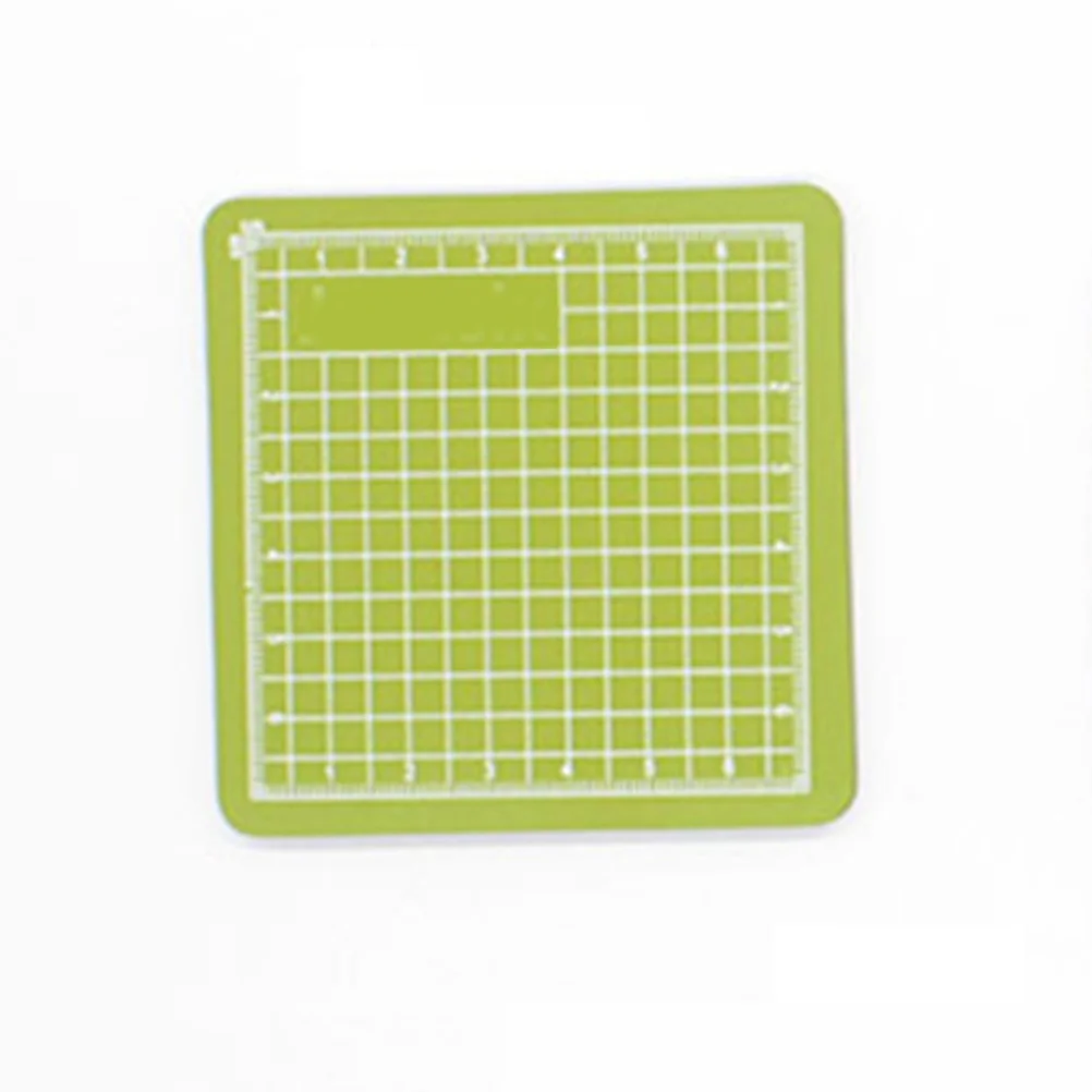 3Pcs Cutting Pad PVC Green Non-Slip Self-Healing Craft Mat Reversible Grid Markings Sewing Fabric Tool Manual Tool