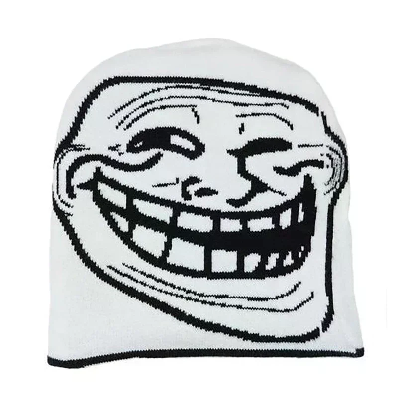 نمط الموضة مضحك الجاكار محايد الهيب هوب الدافئة محبوك قبعة Harajuku ريترو شخصية الموضة تنوعا الحياكة بيني