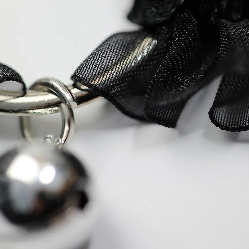 لوليتا طوق المرأة جرس القط الدانتيل شريط الرقبة المختنق الرقبة الترقوة سلسلة قلادة أنيمي اكسسوارات