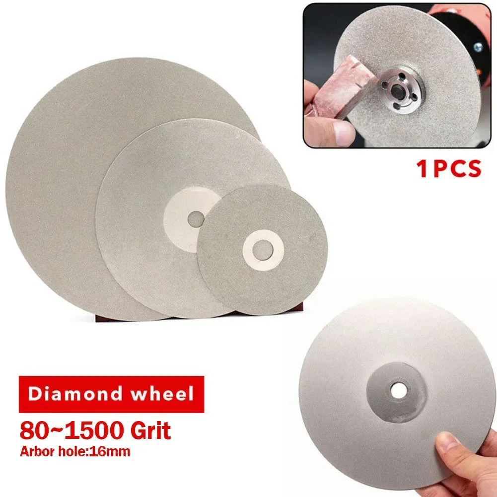 150mm Diamond Coated Flat Lap Wheel Jewelry Polish Grinding Disc 80~1500Grit  For Jade Polishing Stone Grinding Engraving