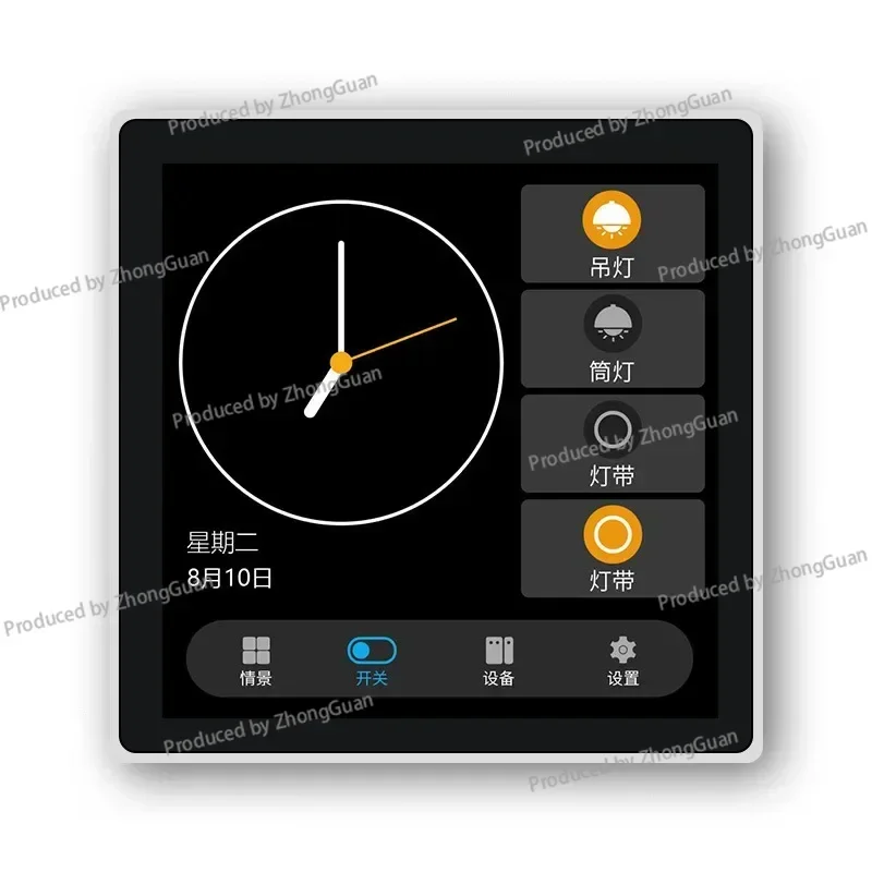 Smart Zigbee Multi-function Smart Screen Super Smart Panel, LCD Full Screen Switch