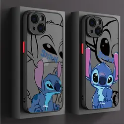 Cute Disney Stitch Case for Xiaomi Redmi Note 11T 9 7 8T 10S 9S 11S 12 Pro 8 Pro 10 Pro 12 Pro Armor Print Cover Matte