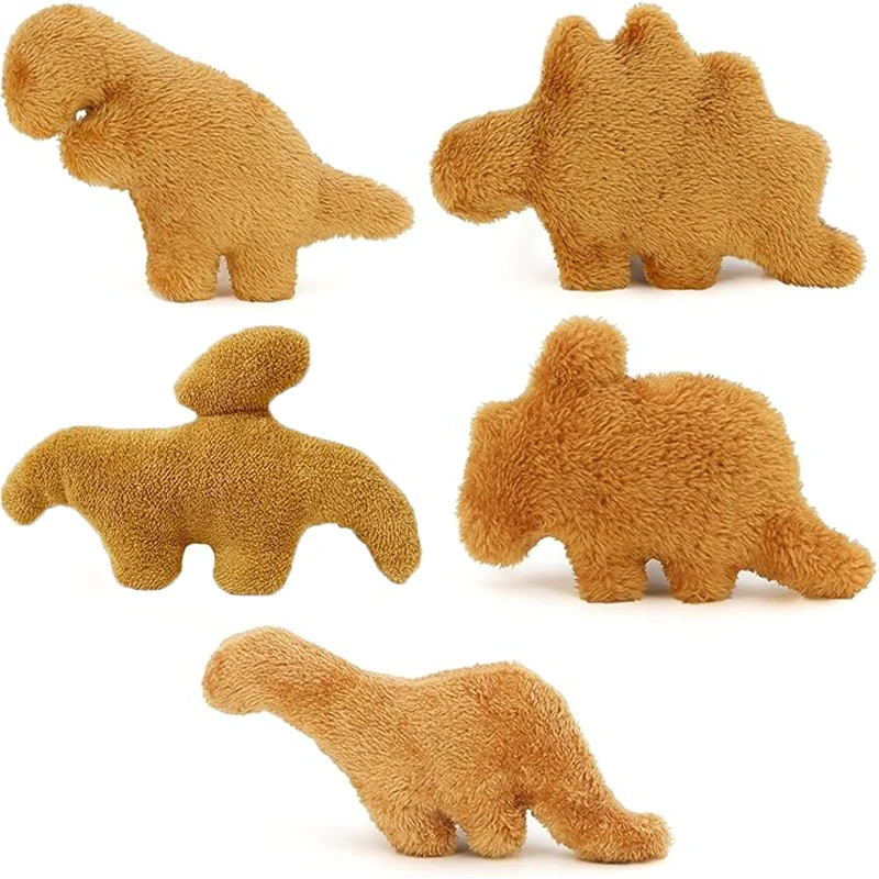 Mini Dino Nugget Pillow Plush, Soft Dinosaur Chicken Nuggets Pillow for Birthday Gifts, Dinosaur Theme Party Decorations