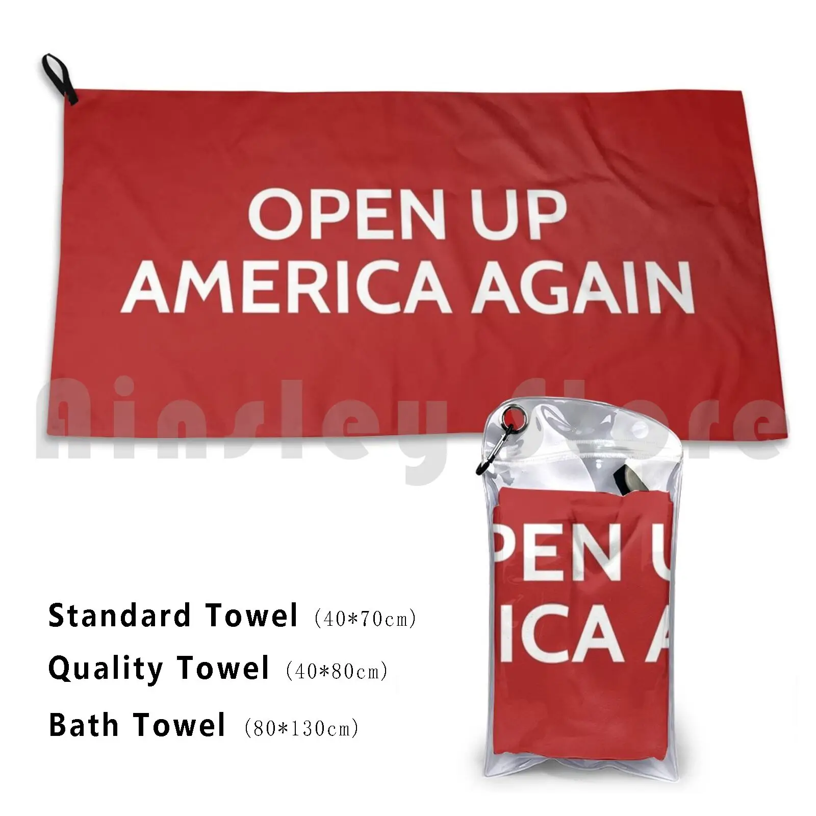 Open Up America Again Bath Towel Beach Cushion Of Speech Anti Masker Sheep Sheeple Trump 2020