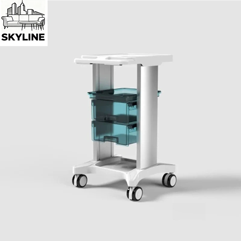 Acrylic Salon Trolley Cart Medical Beauty Salon Aesthetic Auxiliary Cart Simple Beauty Instrument Organizers Trolleys - view 2