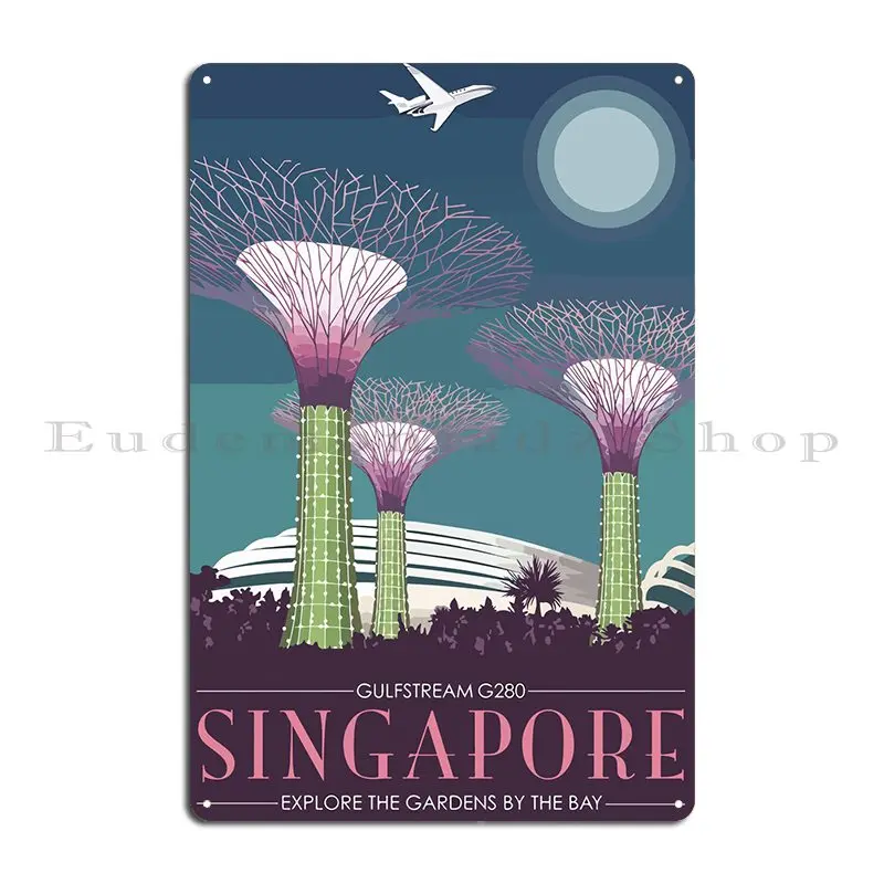 Travel To Singapore Metal Sign Club PaintingCustomized Wall Pub Pub Tin Sign Poster